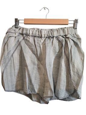Richard Chai Light Gray Striped  Shorts